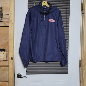 Ole Miss pullover wind breaker  size xl